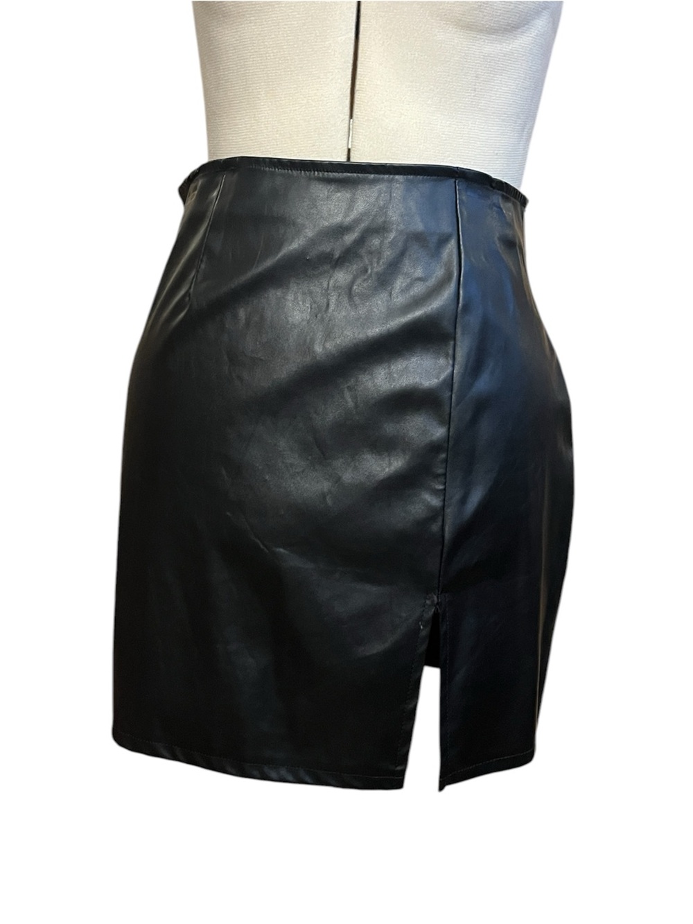 Faux Leather Pencil Skirt